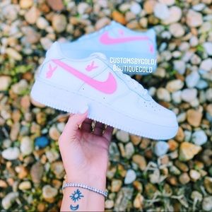 Customs Nike Air force 1 PLAYBOY White and…